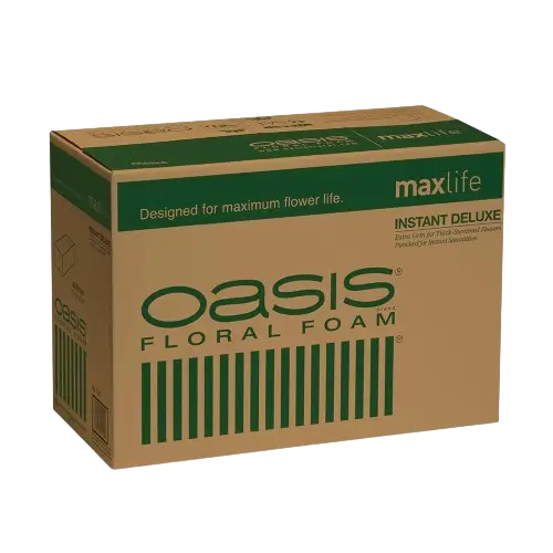 A case of OASIS® Floral Foam MaxLife Instant Deluxe.