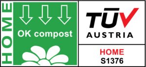 Seal for TÜV Austria Certified OK compost for home.